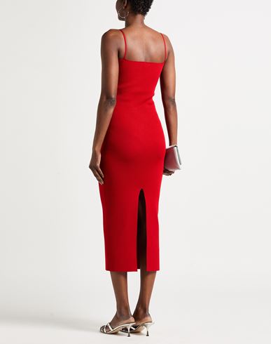 Woman Midi dress Red Size 6 Viscose, Polyester