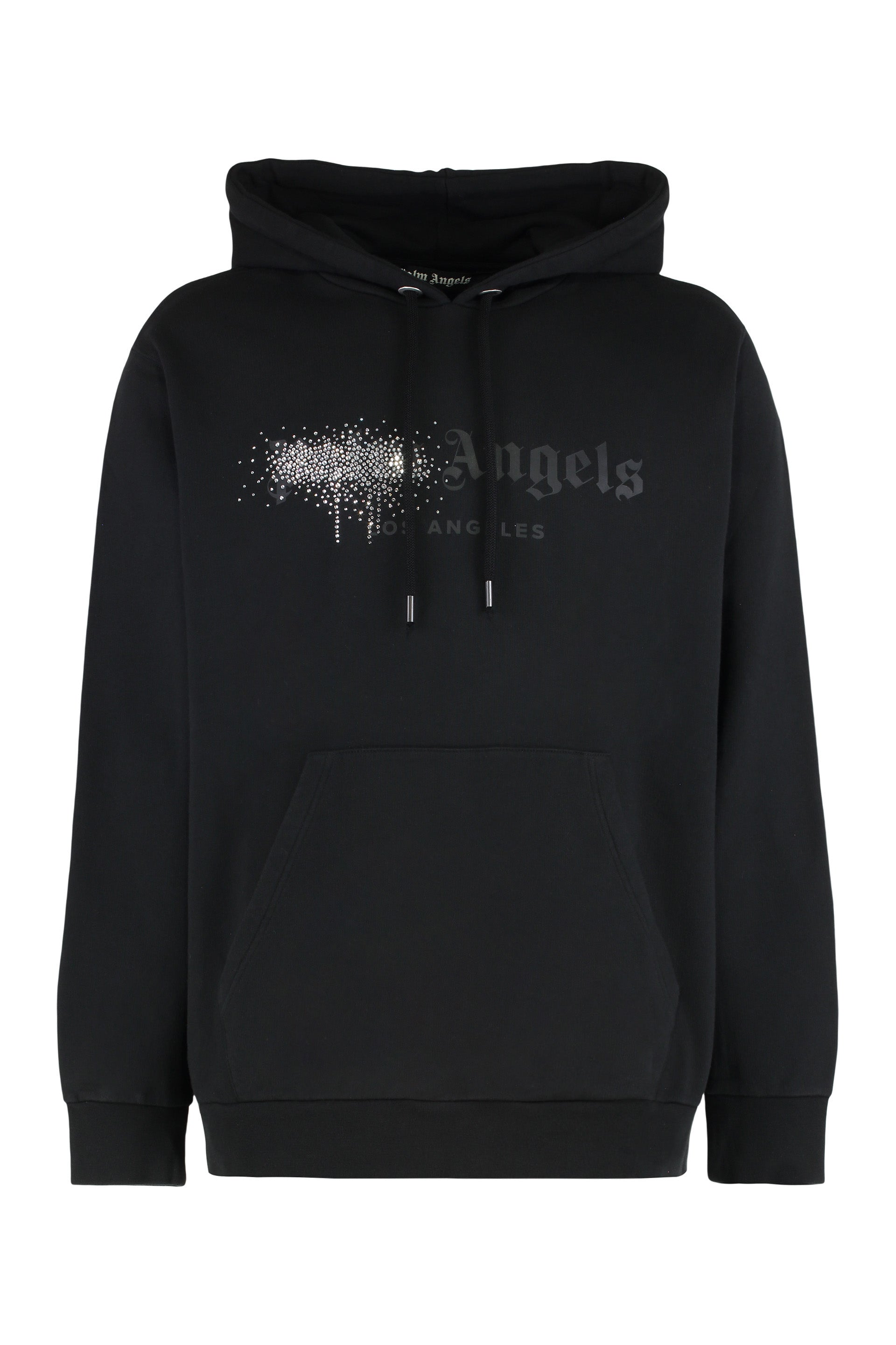 Rhinestone-embellished Logo Print Hoodie