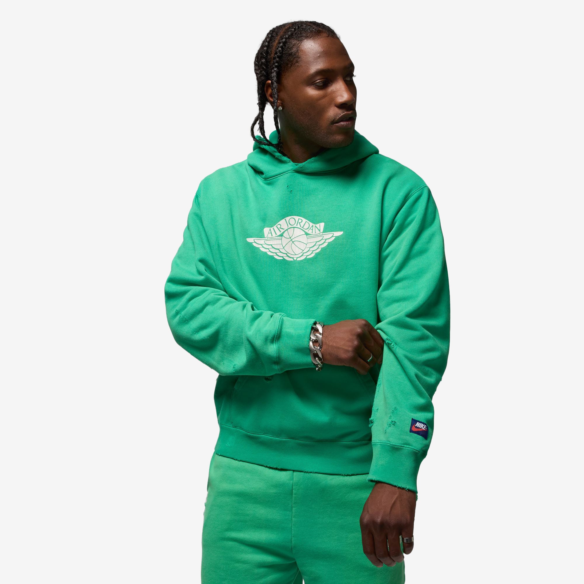 Jordan | Jordan Rare Air Fleece Pullover Hoodie - STADIUM GREEN - male