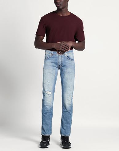 Man Jeans Blue Size 31 Cotton, Elastane
