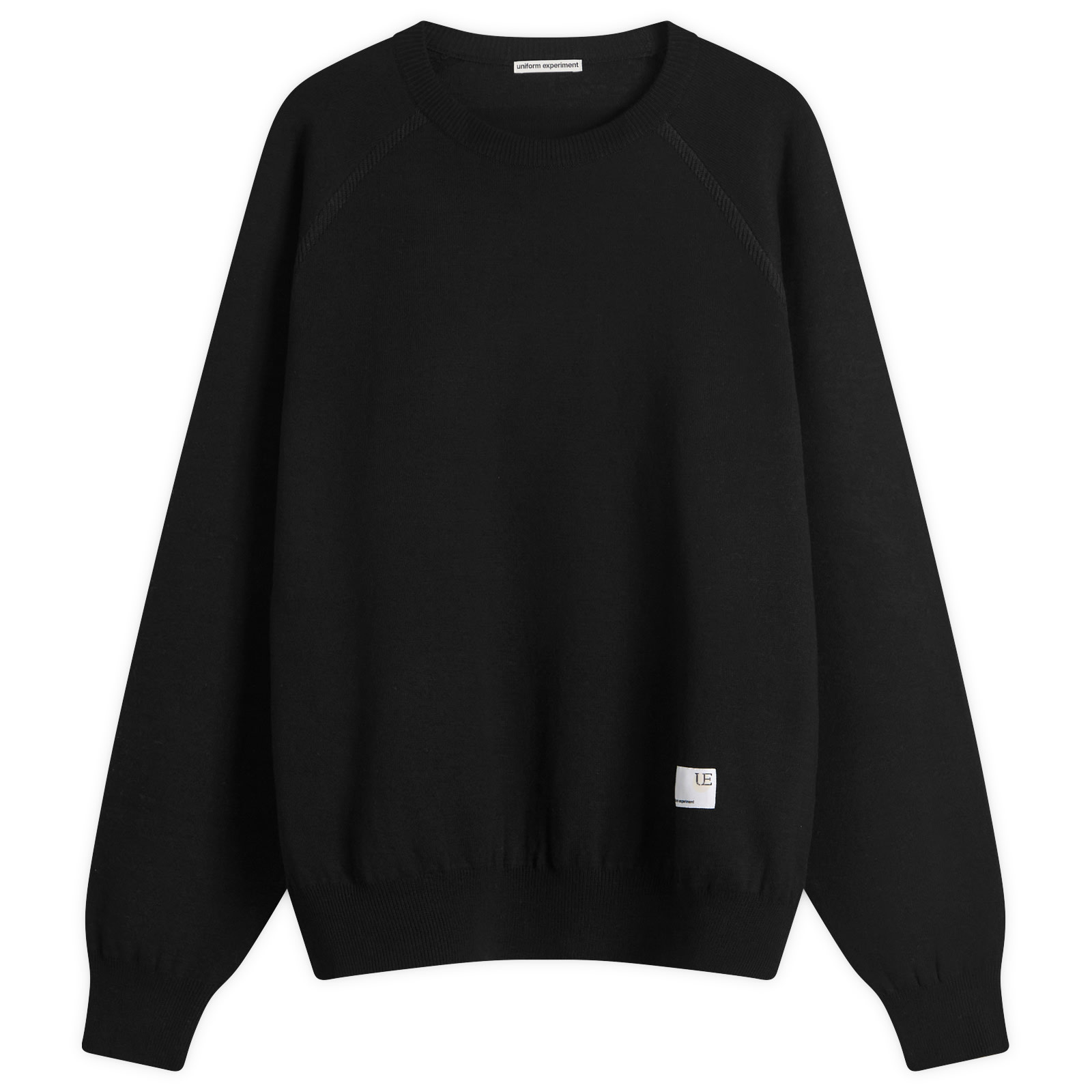 Uniform Experiment Men's UE Jacquard Logo Knit Sweater in Black