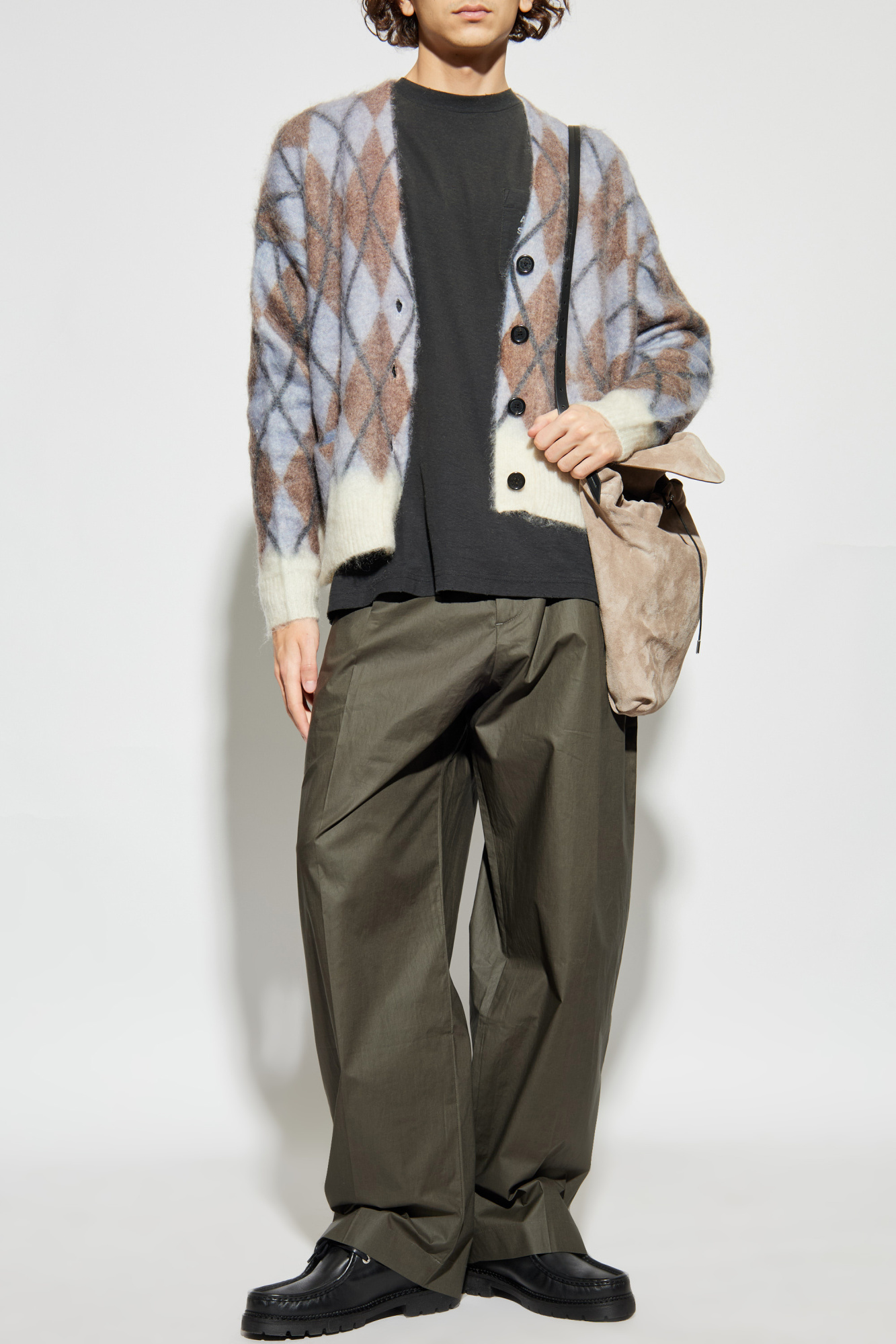 Trousers With Logo, Men's, Green