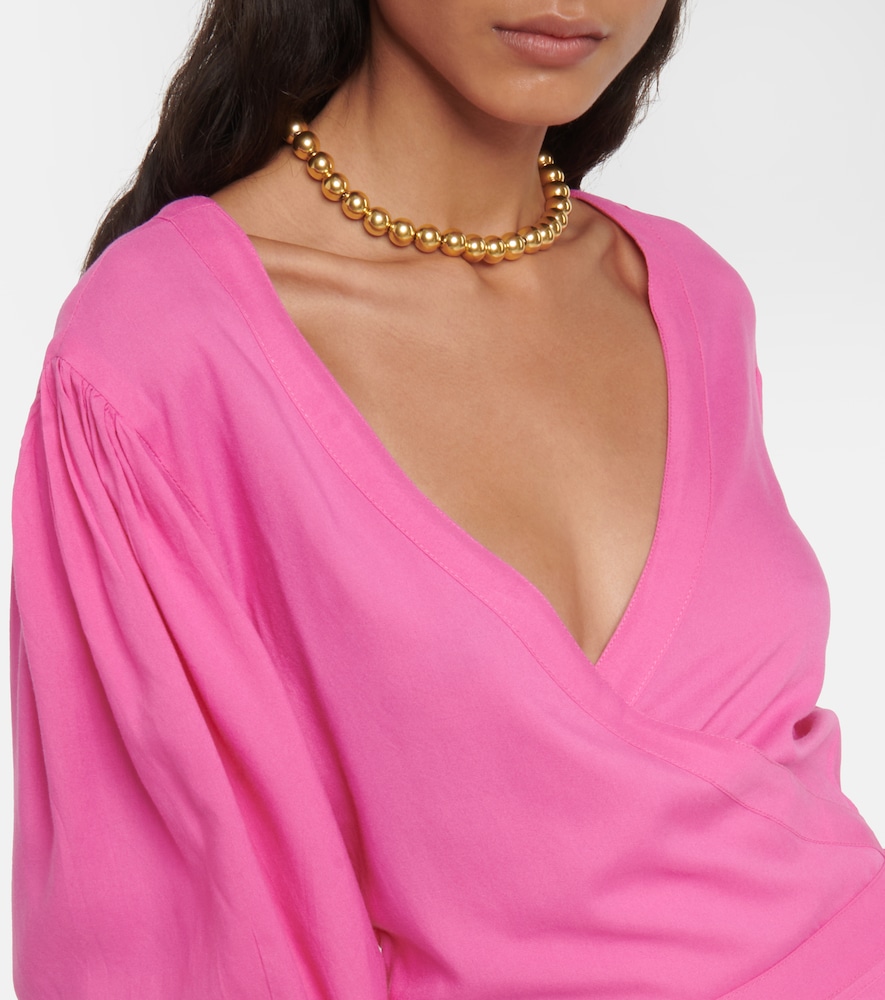Melissa Odabash Tabitha cotton wrap minidress