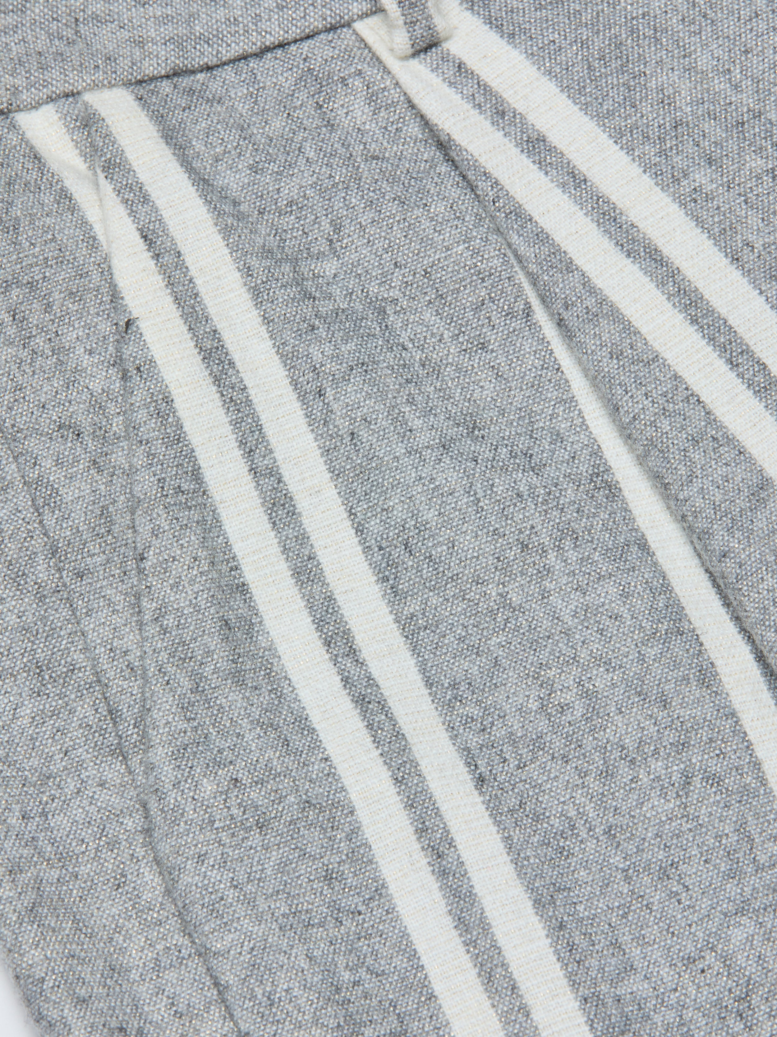 Allanah Pinstriped Trouser In Grey/ivory Stripe