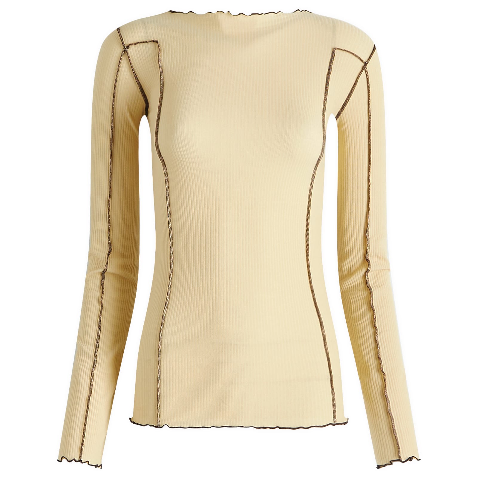 Women's Omato Long Sleeve Top in Hen Yellow