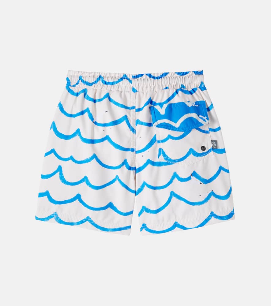 Printed swim trunks