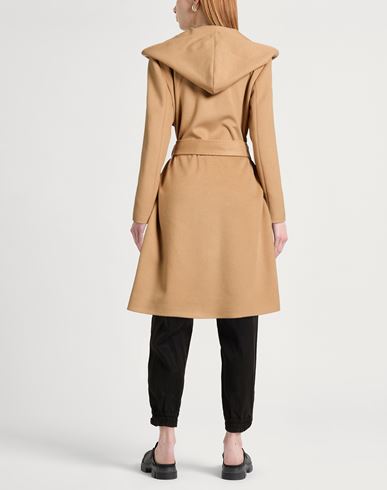 Woman Coat Camel Size 8 Wool, Polyester, Acrylic
