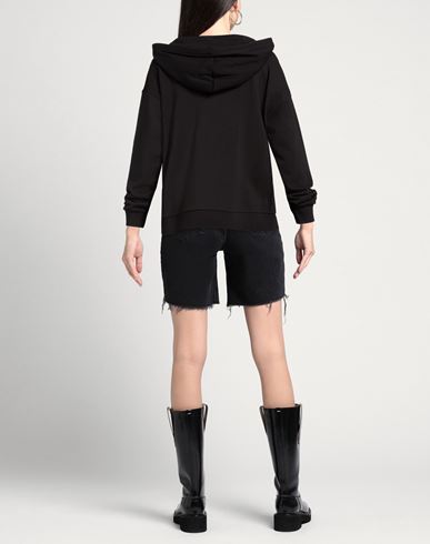Woman Sweatshirt Black Size L Cotton