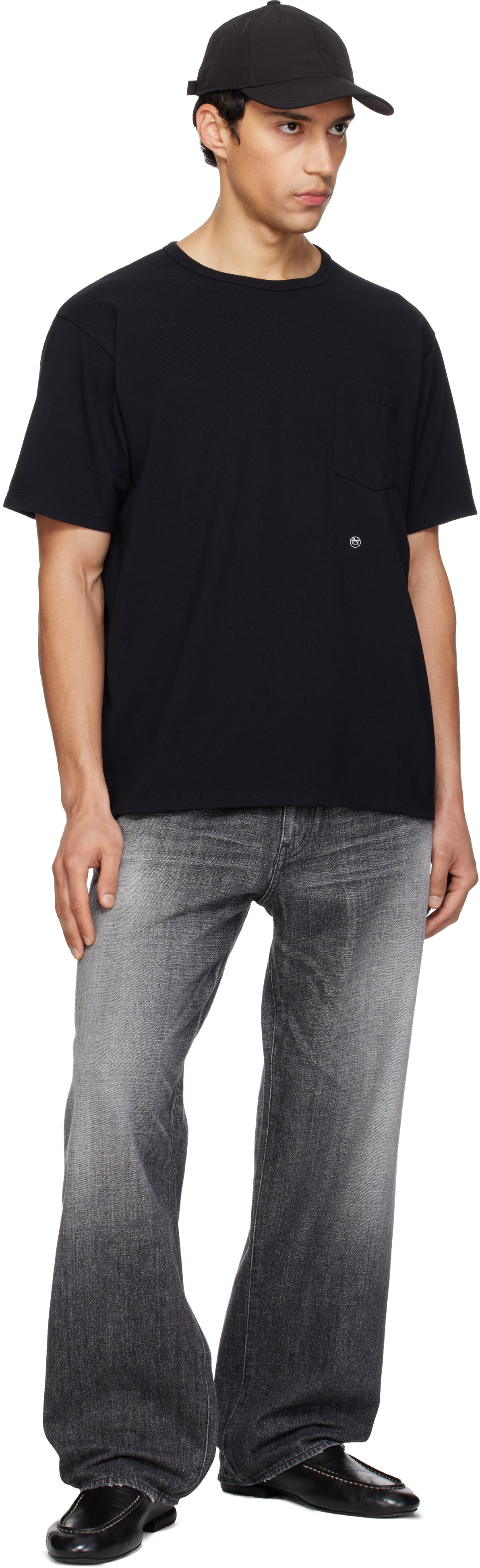 Black COOLMAX Jersey Pocket T-shirt