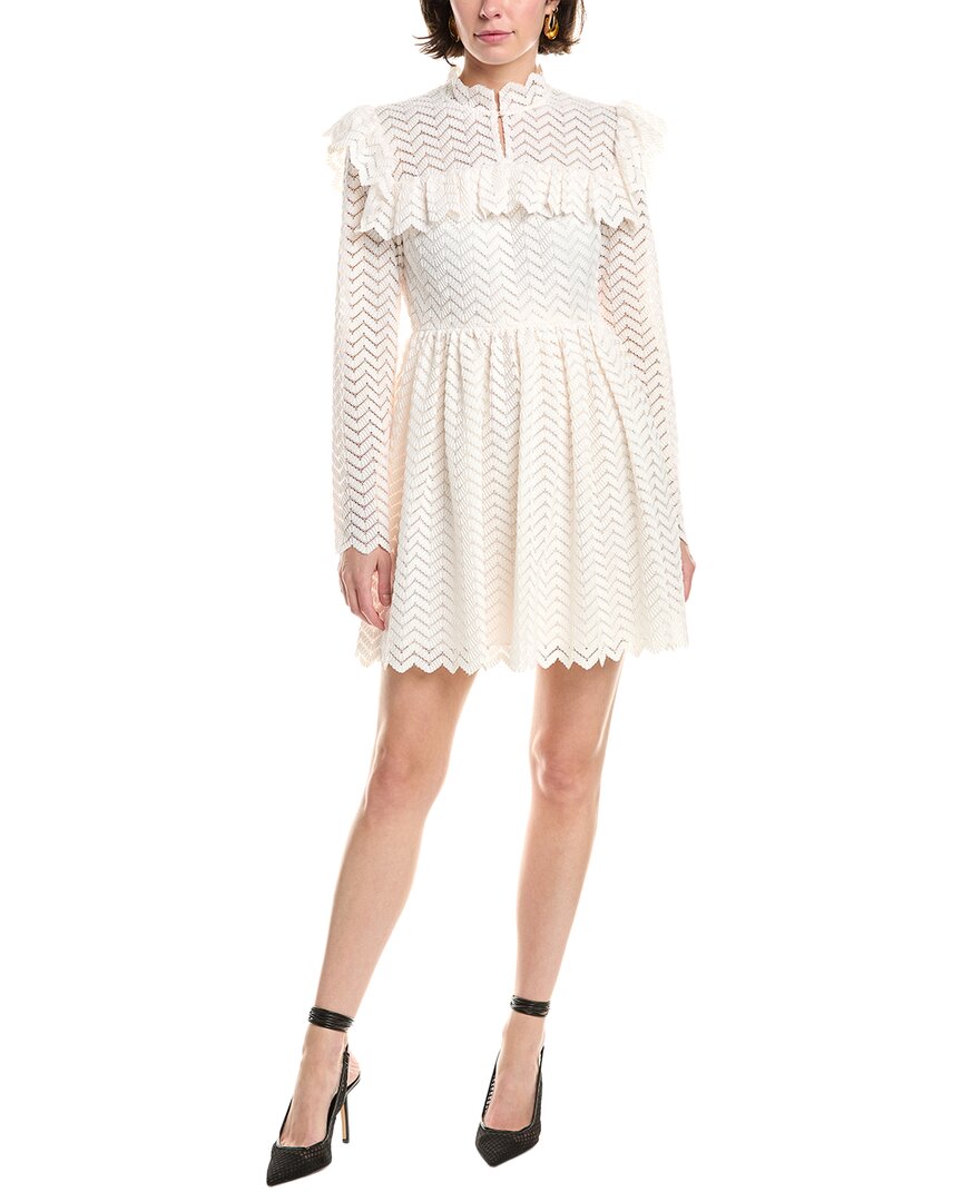 Chevron Lace Mini Dress