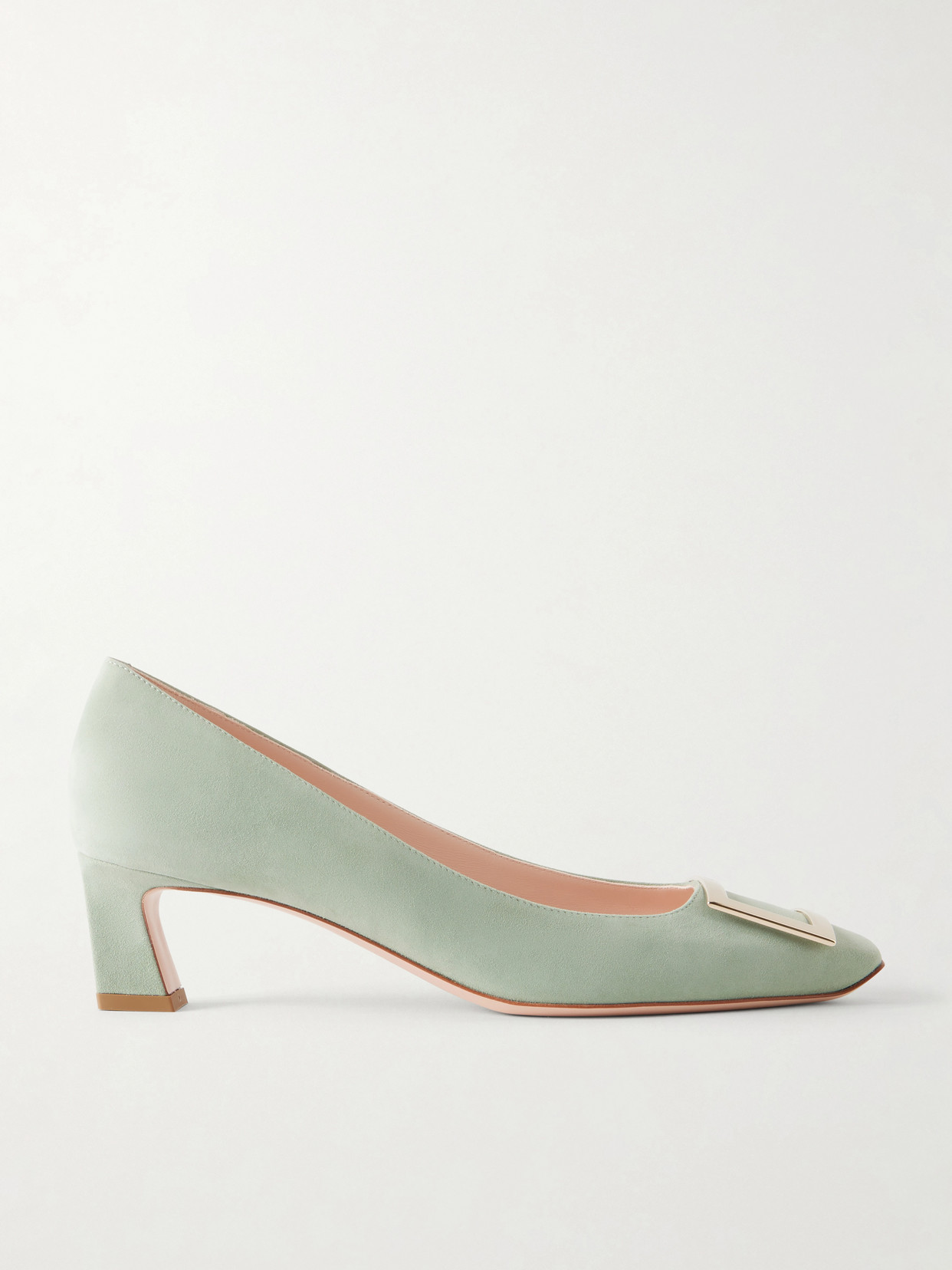 Belle Vivier Trompette 45 Suede Pumps