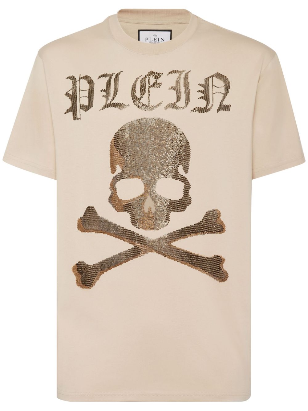 Strass Skull & Bones T-shirt - Neutrals