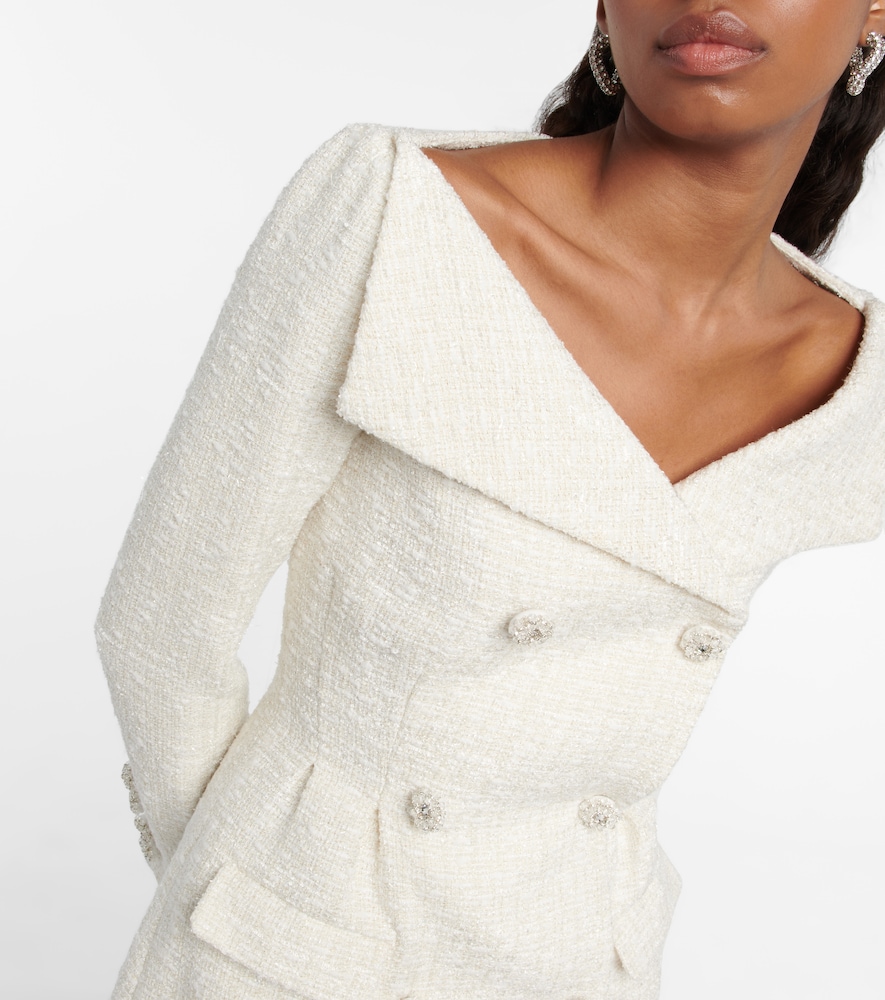 Self-Portrait Bouclé minidress