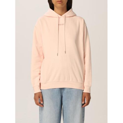 Logo-print pullover hoodie - Black