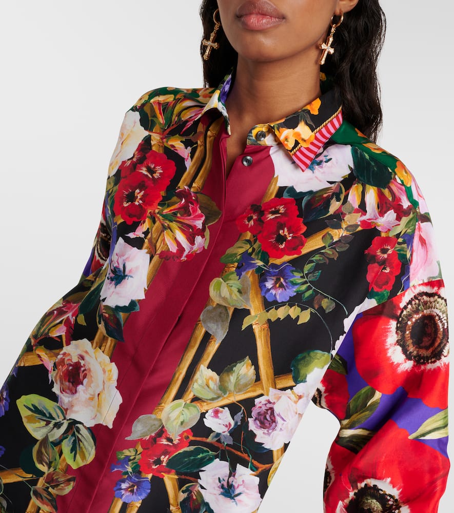 Silk shirt dress