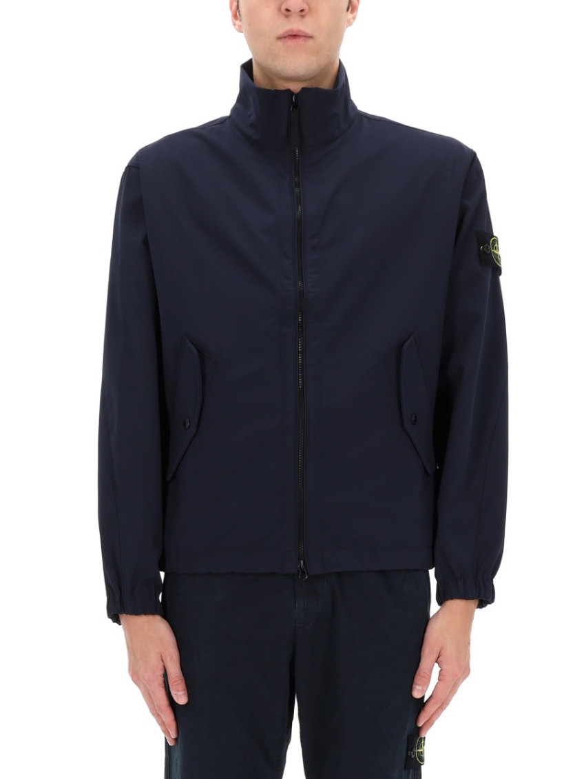 Stone Island - high collar jacket elastic cuffs pocket