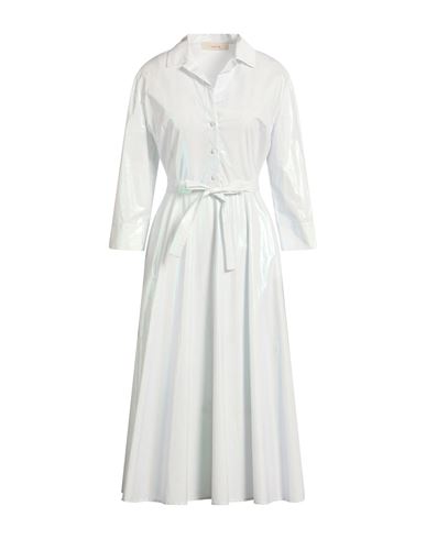 Woman Midi dress Off white Size 4 Cotton