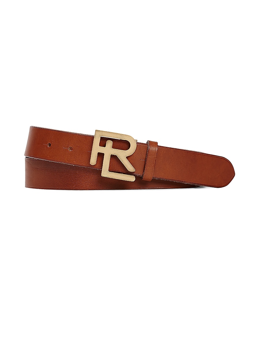 Men's RL Vachetta Leather Belt - Tan