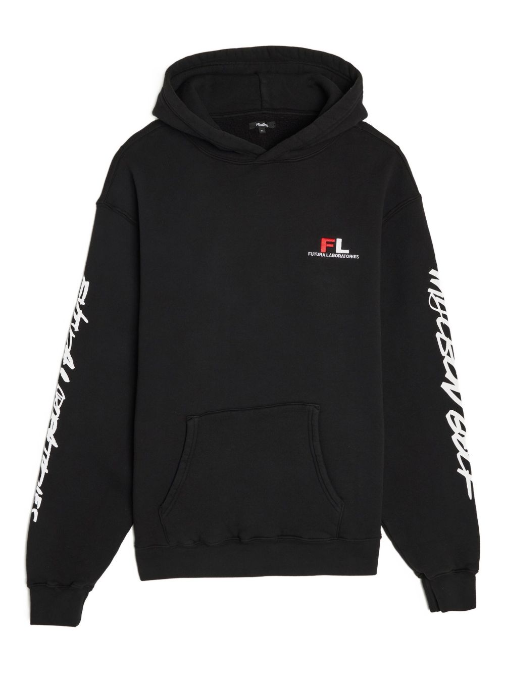 X Futura Tag graphic logo hoodie - Black