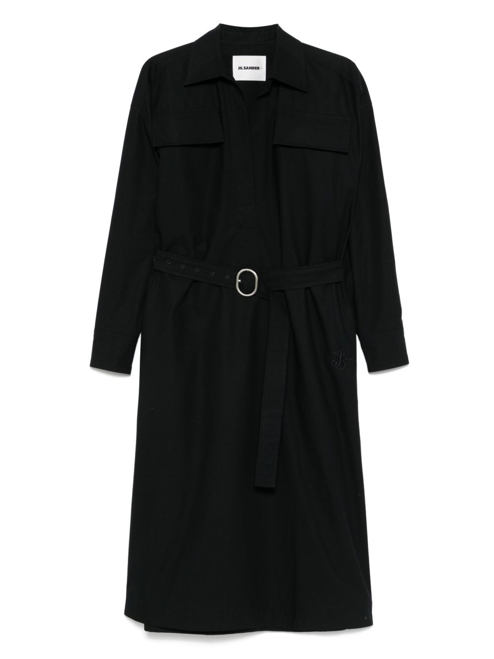 JIL SANDER+ cotton midi dress - Blue