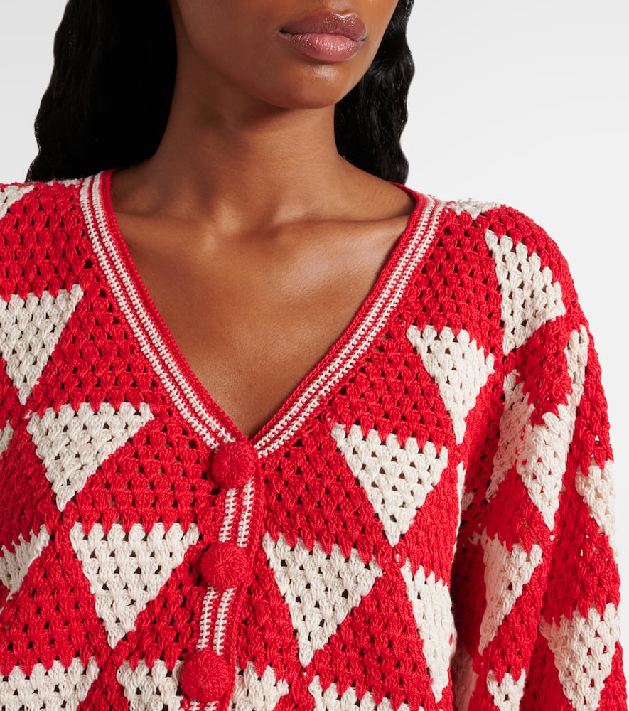 Anna Kosturova Maija crochet cotton cardigan