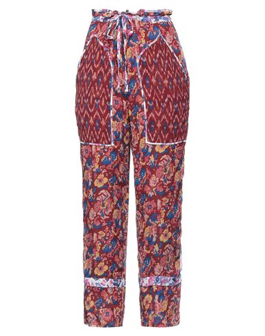 Woman Pants Burgundy