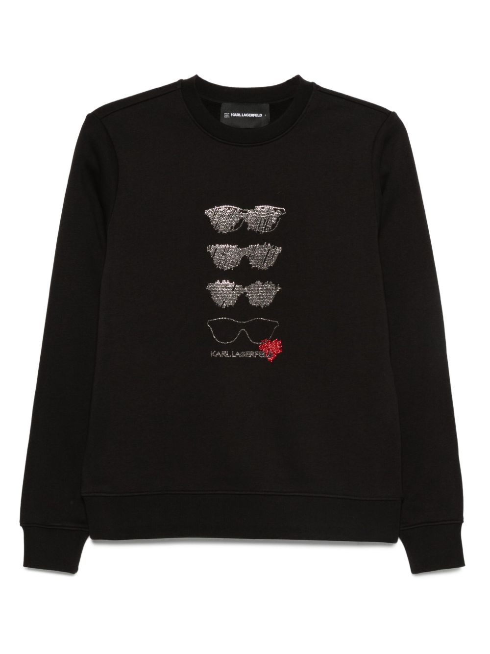 Sequin-embellished sweatshirt - Black