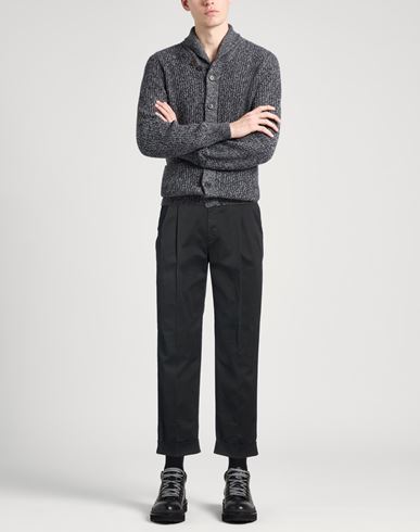 Man Pants Black Size 36 Cotton, Elastane