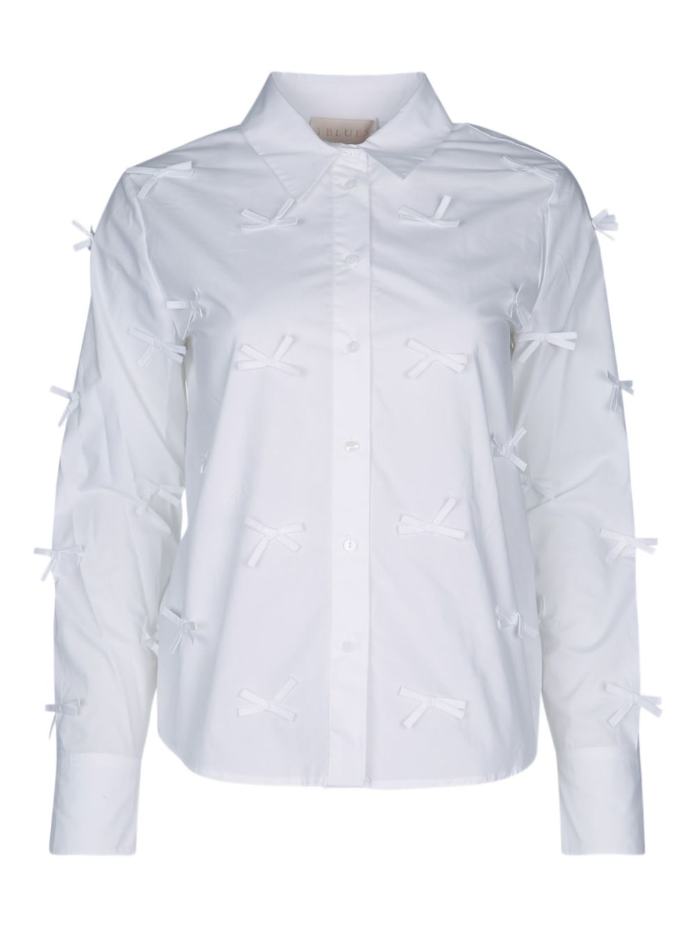 I BLUES bow-detail shirt - White