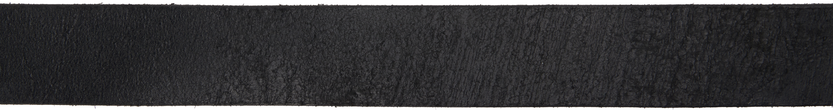 RRL Black Distressed Leather Belt