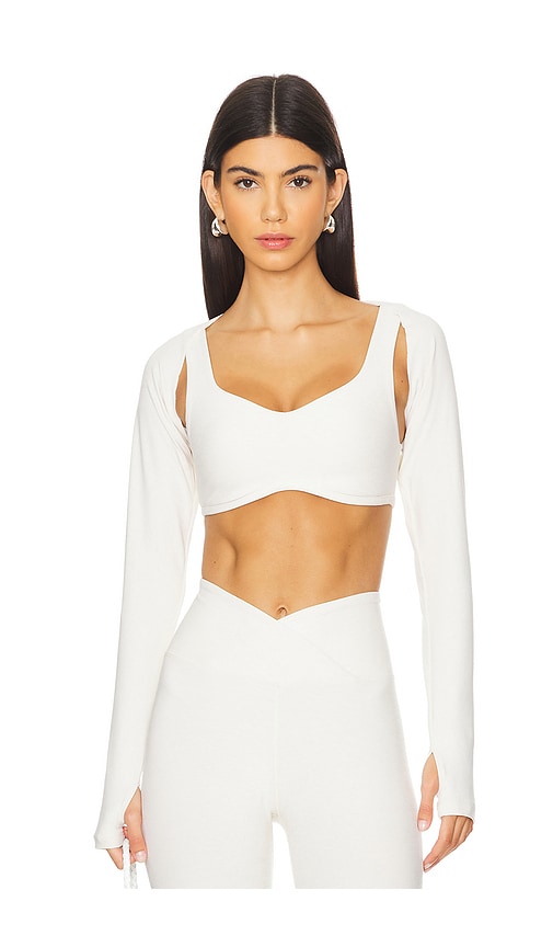 YEAR OF OURS Stretch Shrug in Ivory.  S. Also in L, M