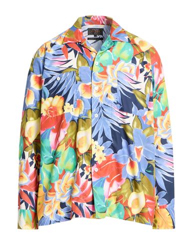 Man Shirt Navy Size L Polyester