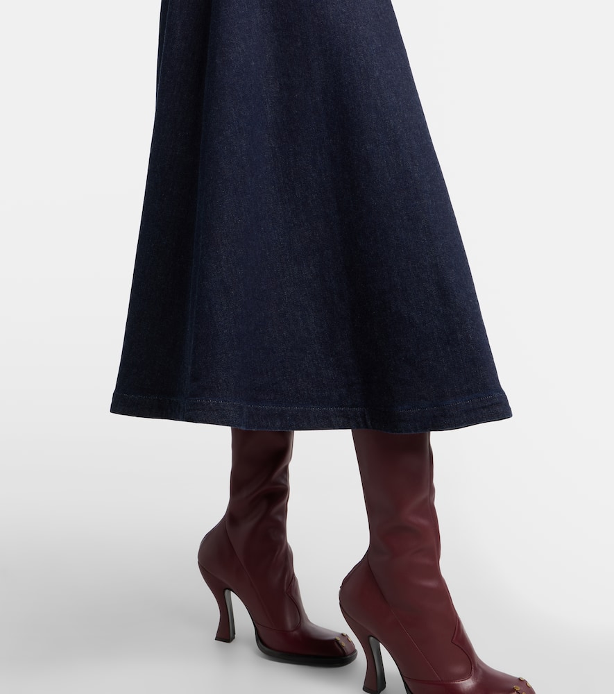 Varda denim midi skirt