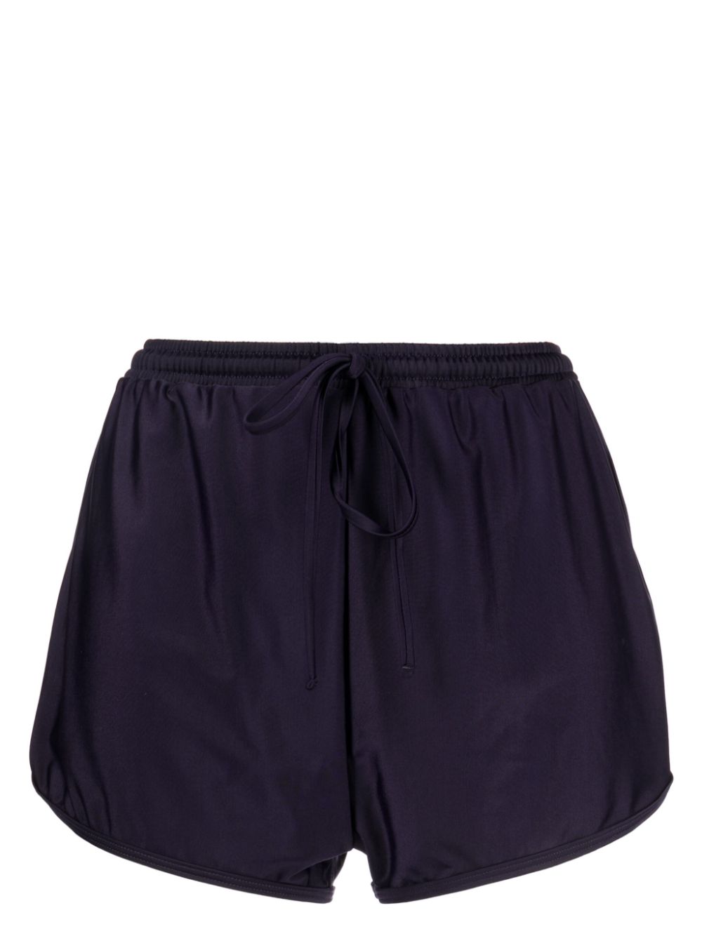 Elasticated-drawstring swim shorts - Purple
