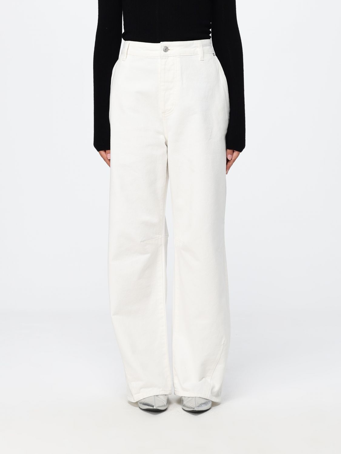 Jeans Woman color White