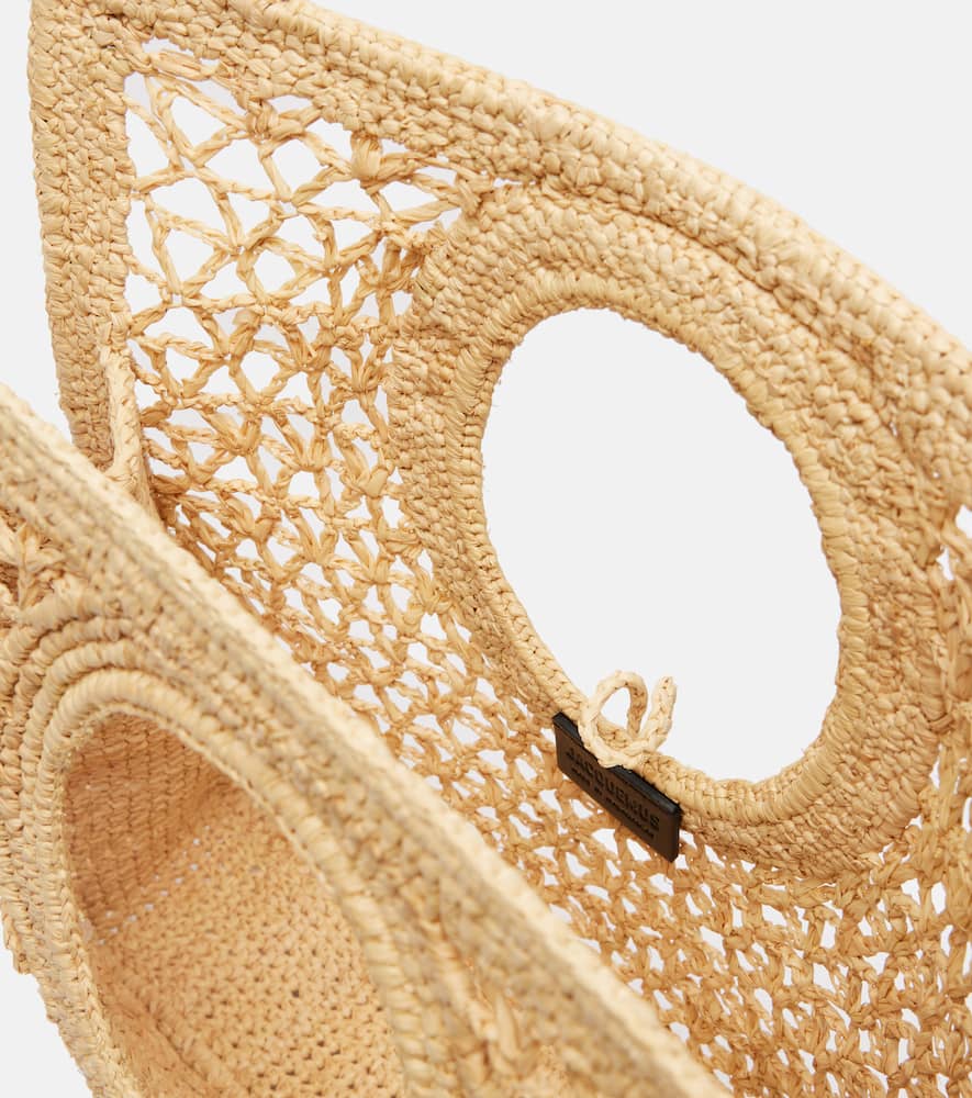 Jacquemus Spiaggia Small raffia tote bag