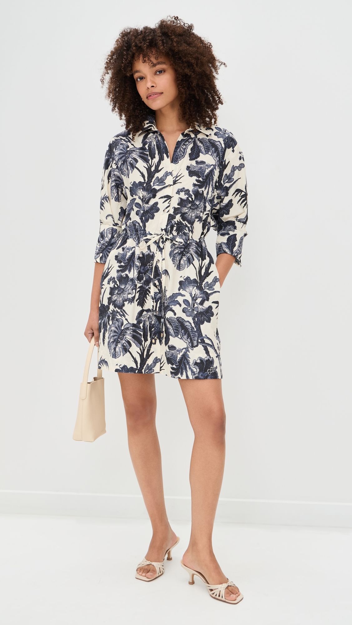 Henry Dress Fauna Floral Navy