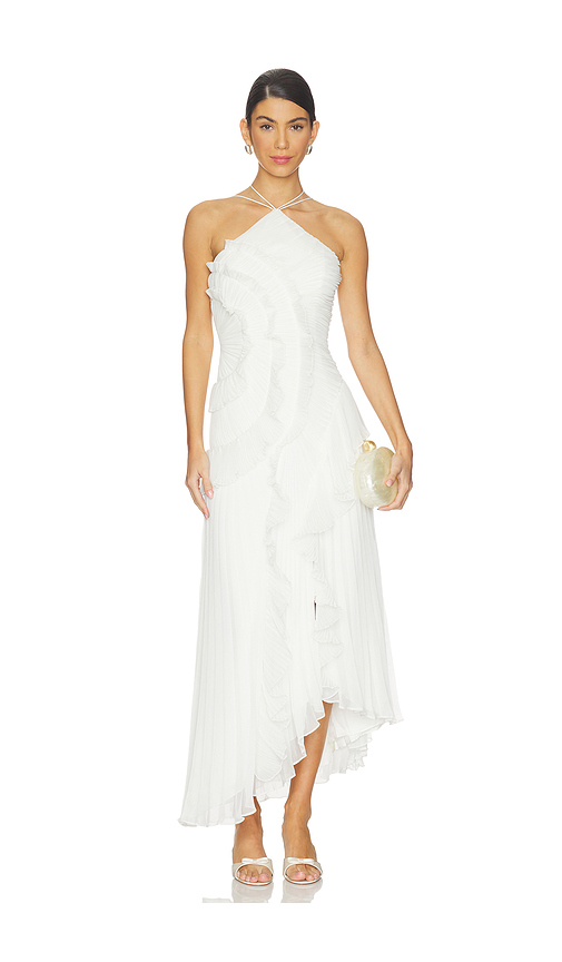 AMUR Lorelie Halter Gown in Ivory. - 6 also