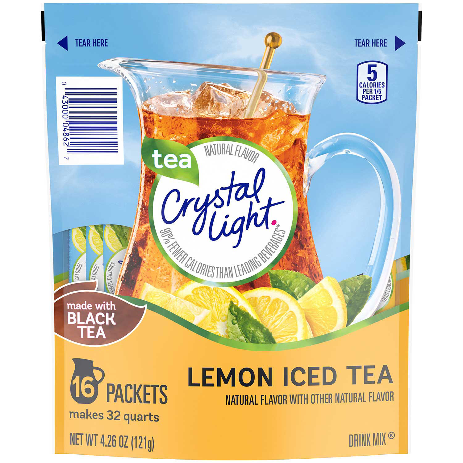 Lemon Iced Tea Naturally Flavored Powdered Drink Mix