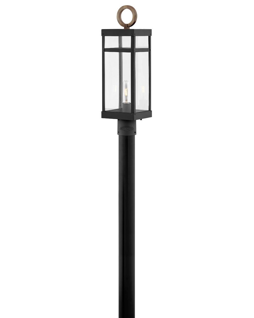 Black LED Post Top or Pier Mount Lantern from the Porter Collection