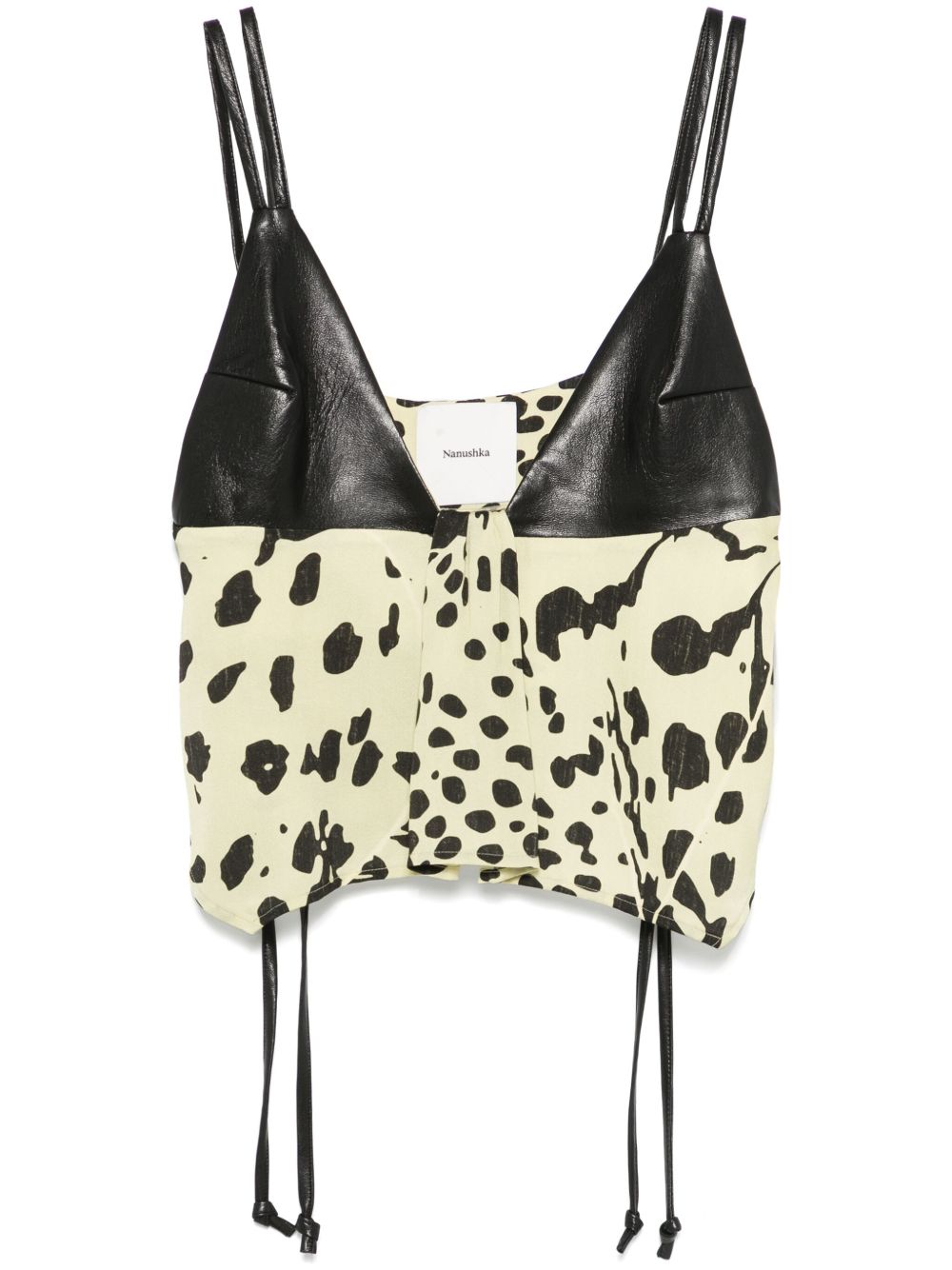 Nanushka animal-print top - Black
