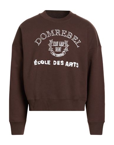 Man Sweatshirt Chocolate brown Size S Cotton
