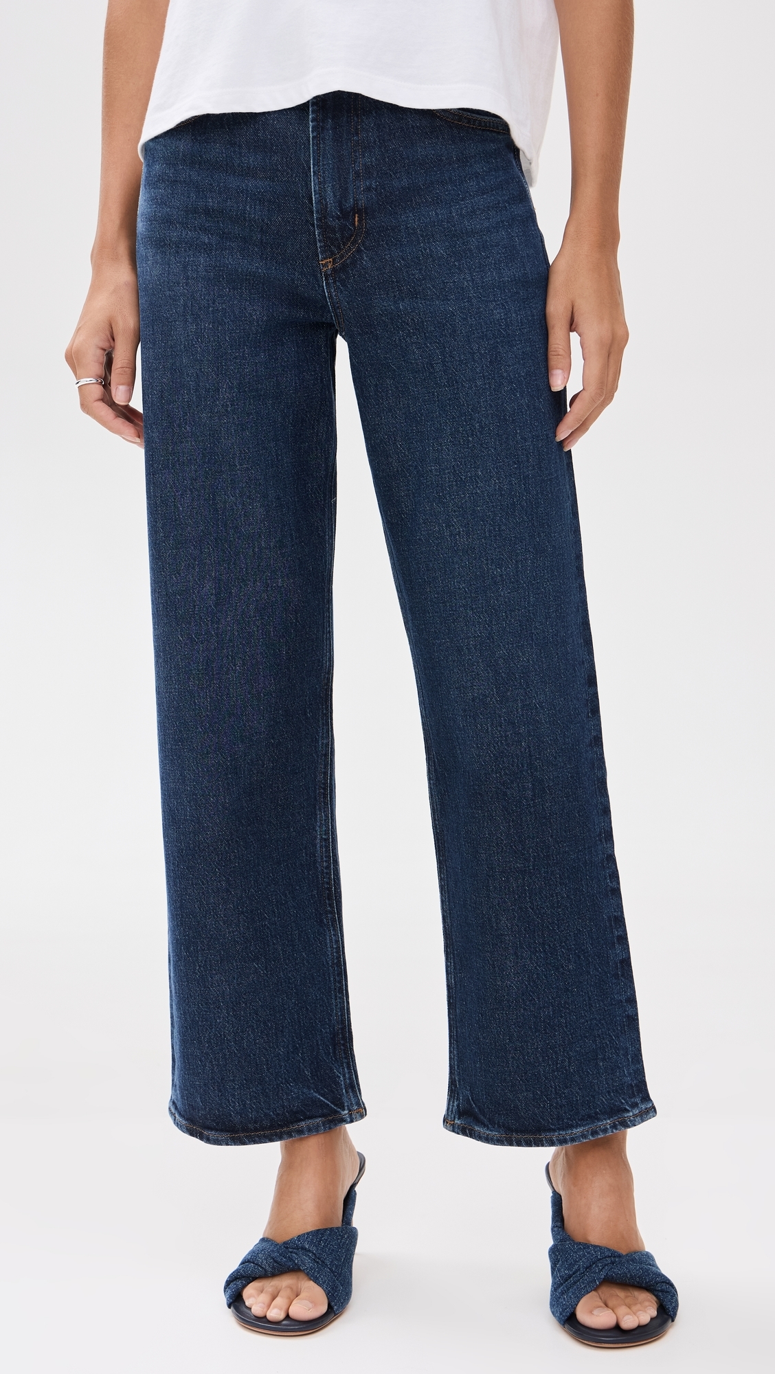 Ren: High Rise Wide Leg Jeans Echo