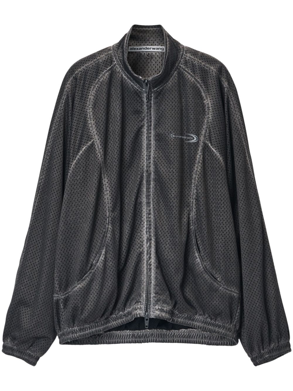 Mesh track jacket - Black