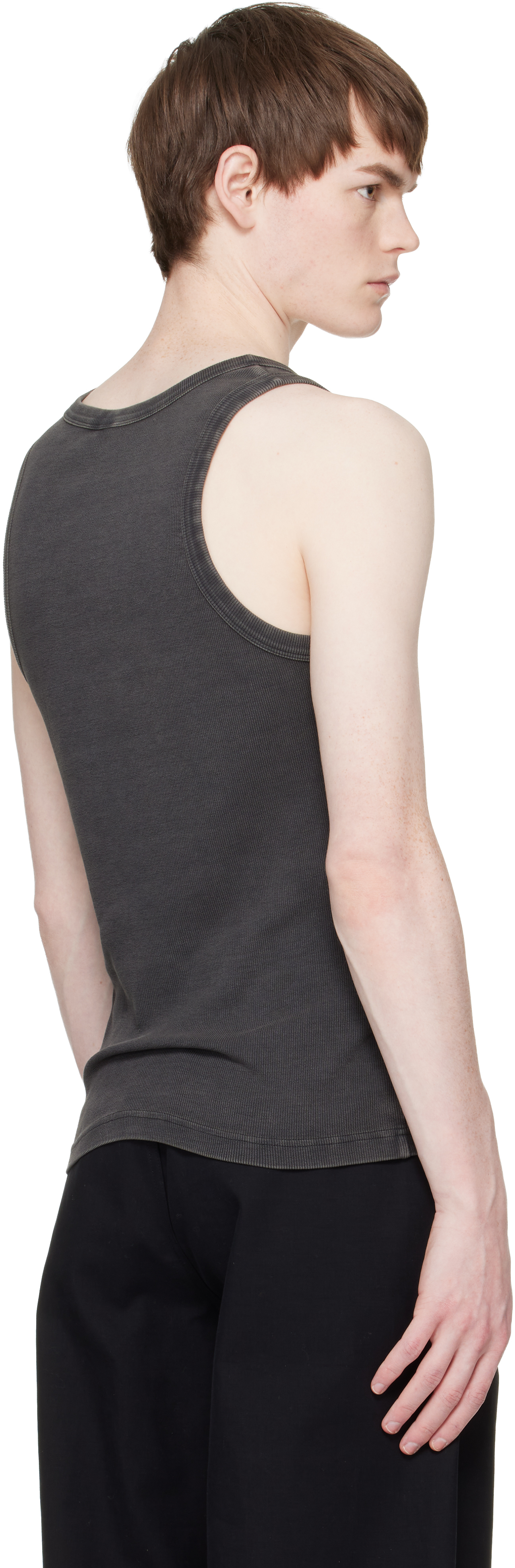 Black Rib Tank Top