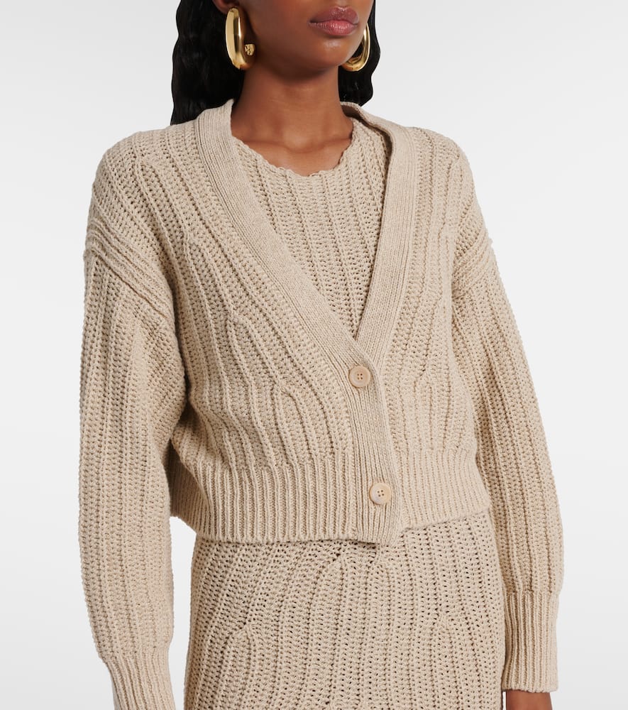 Stelvio linen and cotton cardigan