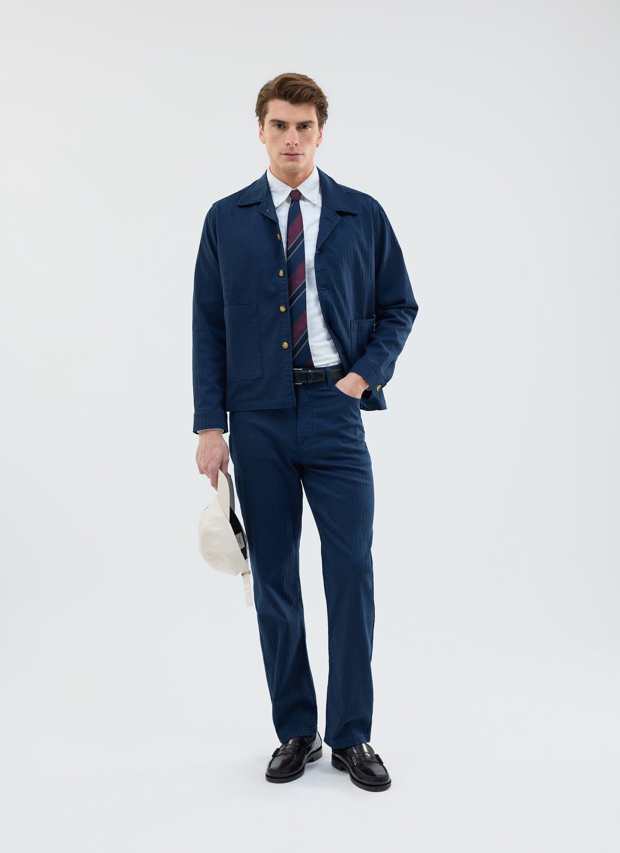 Rocco Overshirt Jacket Cotton Navy