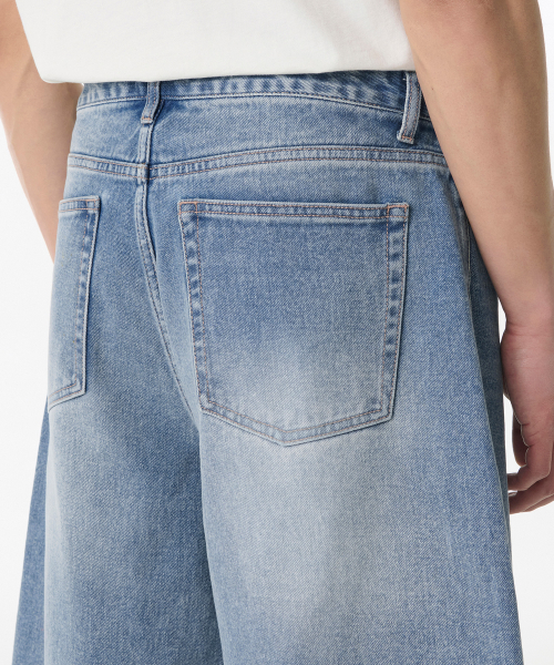 Big Brush Long Bermuda Denim Pants