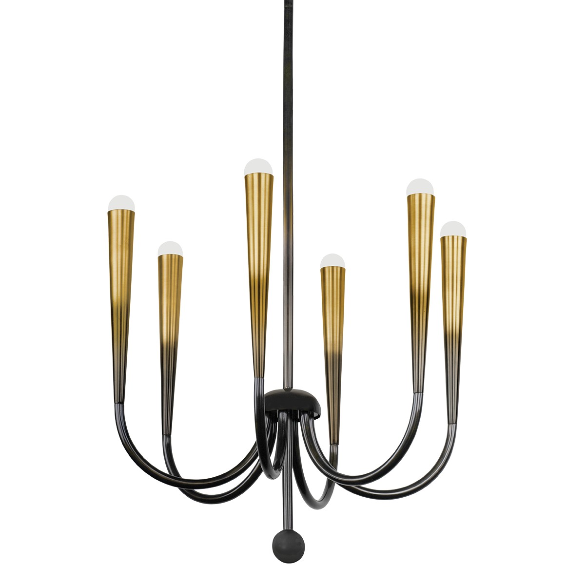Gradient Brass Chandelier from the Adley Collection