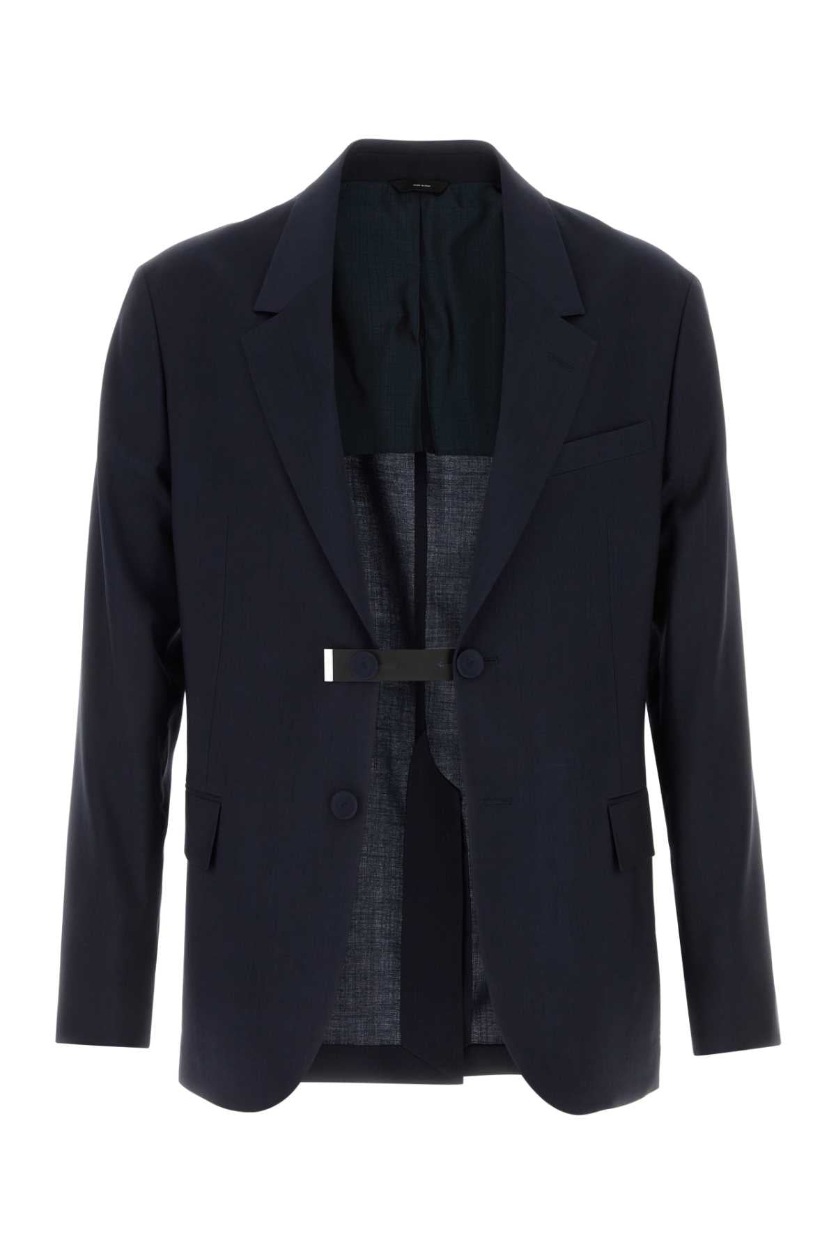 Wool Blazer — Navy